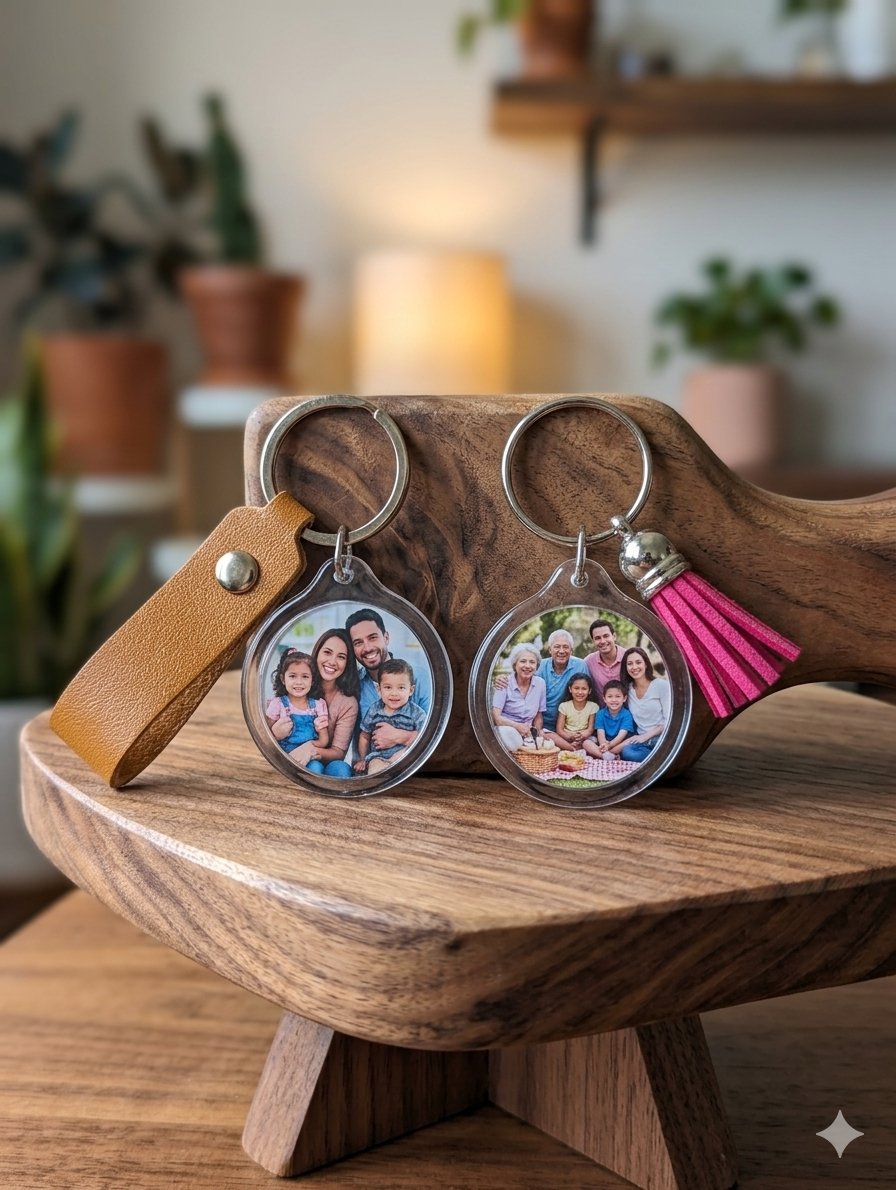 🔑 Porte‑clés photo – Le souvenir qui accompagne toutes les mamans au quotidien