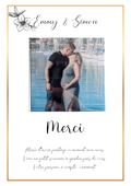 💌 Carte de remerciement avec magnet personnalisé
