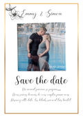 💌 Carte SAVE THE DATE avec magnet personnalisé