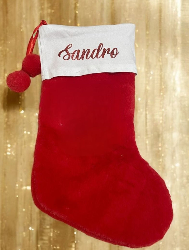 🧦 Botte de Noël personnalisée – Magie au pied du sapin