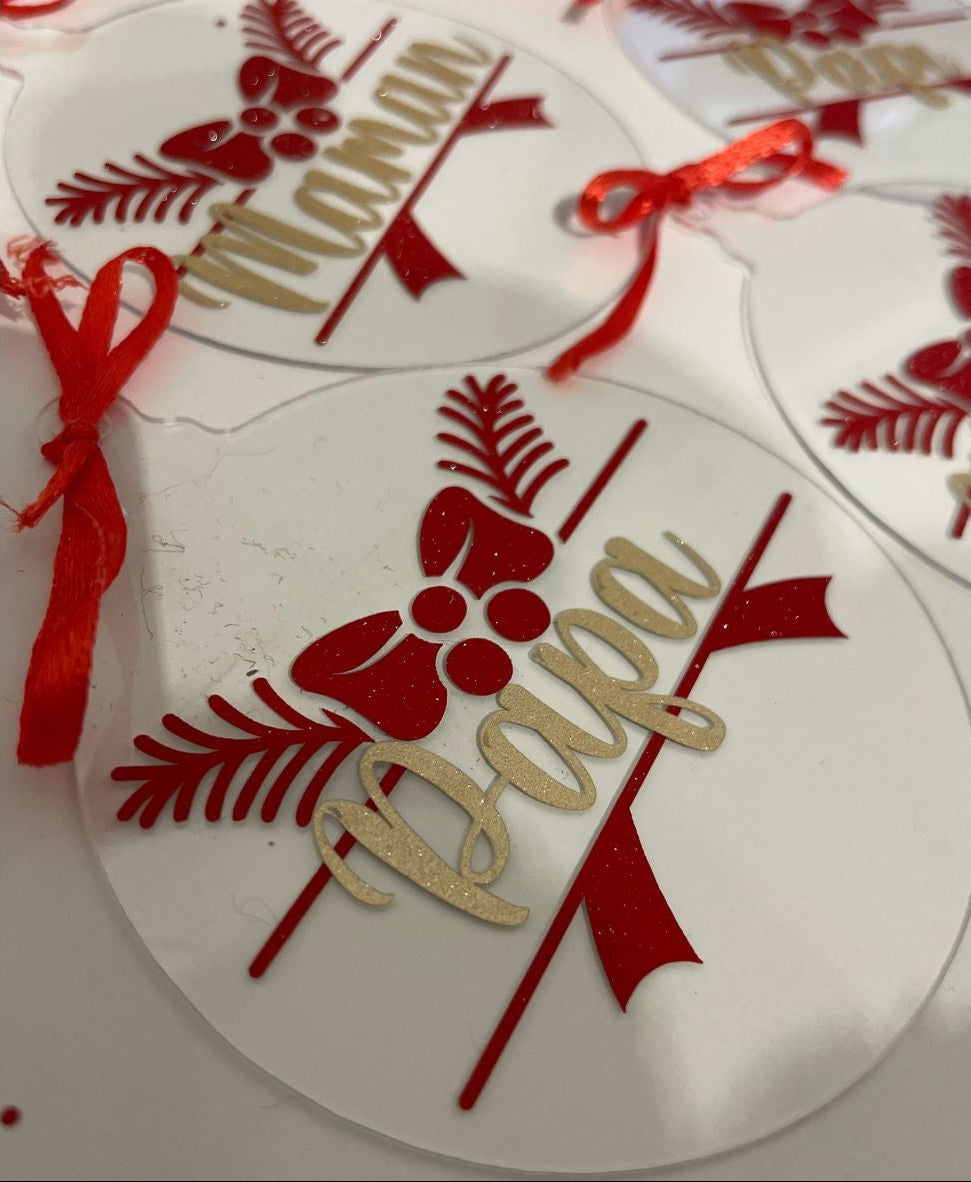 Boule NOEL acrylique