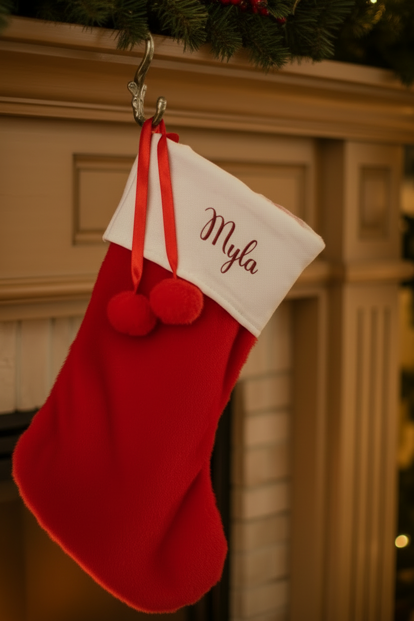 🧦 Botte de Noël personnalisée – Magie au pied du sapin