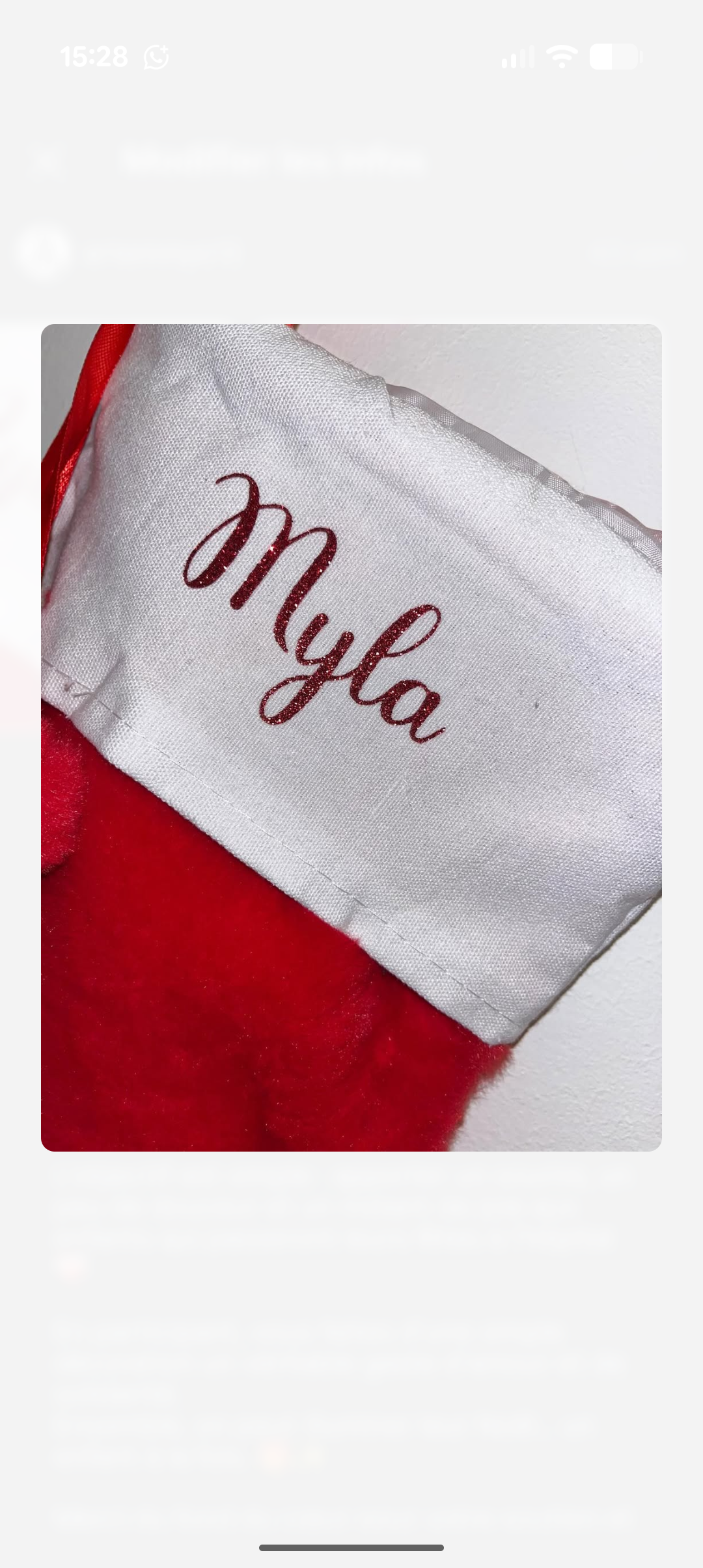 🧦 Botte de Noël personnalisée – Magie au pied du sapin